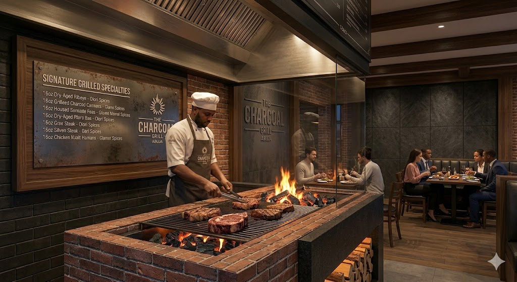 The charcoal grill Abuja